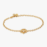 Star of David Heart Bracelet, 14kt Gold Plated, Bracelets, $ 88.00, A Moment Of Now™