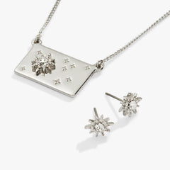 Starburst Charm Necklace and Stud Earring Gift Set, Necklaces, $ 29.90, A Moment Of Now™