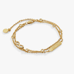 Sister Infinity Chain Double Strand Bracelet | Boutique In USA, Bracelets, $ 38.00, A Moment Of Now™