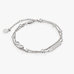 Sister Infinity Chain Double Strand Bracelet, Bracelets, $ 38.00, A Moment Of Now™