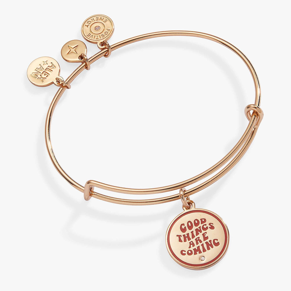 'Good Things Are Coming' Mantra Charm Bangle | Boutique In USA, Bracelets, $ 28.00, A Moment Of Now™