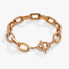 Oval Link Crystal Chain Toggle Bracelet | Boutique In USA, Bracelets, $ 29.90, A Moment Of Now™