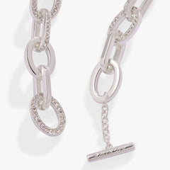 Oval Link Crystal Chain Toggle Bracelet | Boutique In USA, Bracelets, $ 29.90, A Moment Of Now™