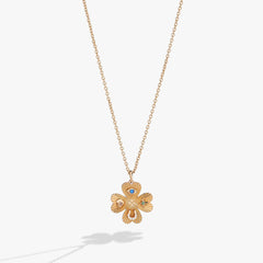 Lucky Four Leaf Clover Adjustable Necklace, Necklaces, $ 48.00, A Moment Of Now™