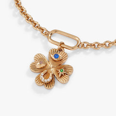Lucky Four Leaf Clover Adjustable Bracelet, Bracelets, $ 38.00, A Moment Of Now™