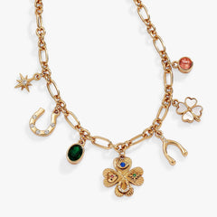 Lucky Four Leaf Clover Charm Necklace | Boutique In USA, Necklaces, $ 68.00, A Moment Of Now™