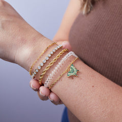 Emerald Swallowtail Butterfly Charm Bracelet, Bracelets, $ 23.90, A Moment Of Now™