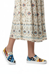 Ankara Colorful Slip-On Sneakers Shoes | Boutique In USA, Sneakers, $ 65.00, A Moment Of Now™