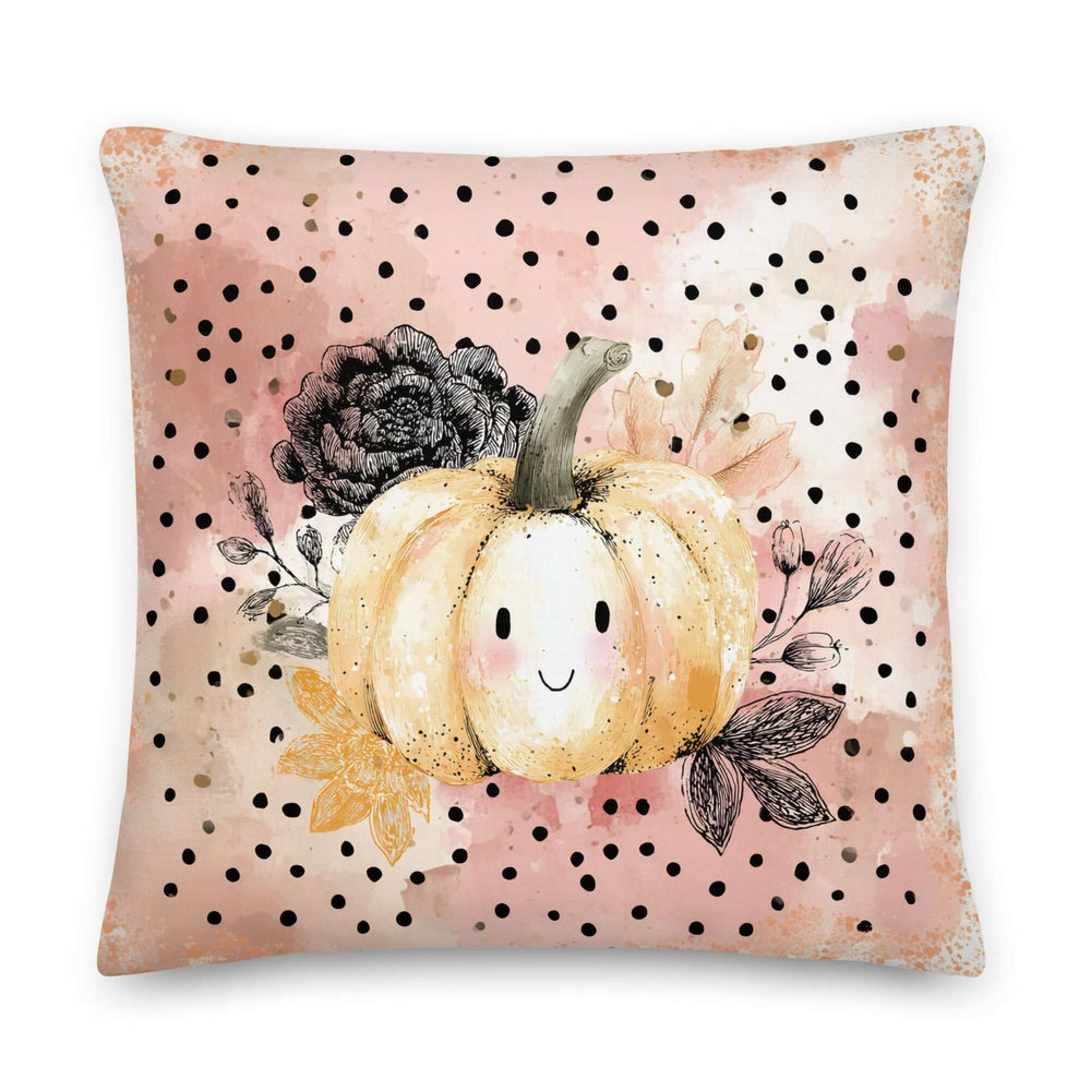 Autumn Watercolor Pumpkin Throw Pillow – Seasonal Farmhouse Cushion | Boutique In USA, Throw Pillows, $ 65.00, A Moment Of Now™