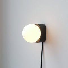 Iota Ceramic Wall Sconce Lamp with Glass Globe | Handmade in USA, Lamps, $ 229.00, A Moment Of Now™