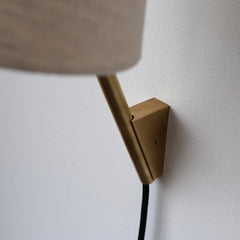 Tokyo Plug-In Wall Sconce Lamp with Organic Cotton Shade | Handmade in USA, Lamps, $ 319.00, A Moment Of Now™
