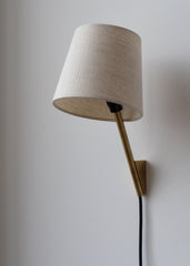 Tokyo Plug-In Wall Sconce Lamp with Organic Cotton Shade | Handmade in USA, Lamps, $ 369.00, A Moment Of Now™