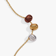 Coffee Bean 'Happiness, Wealth, Health' Engraved Pendant Necklace, Necklaces, $ 48.00, A Moment Of Now™