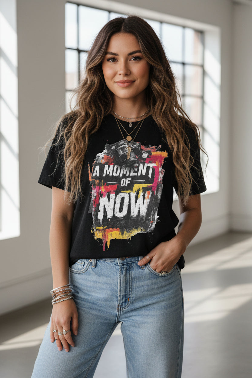 Capture the Best Moment – A Moment Of Now Graphic Tee | Boutique In USA, T-shirts, $ 24.50, A Moment Of Now™