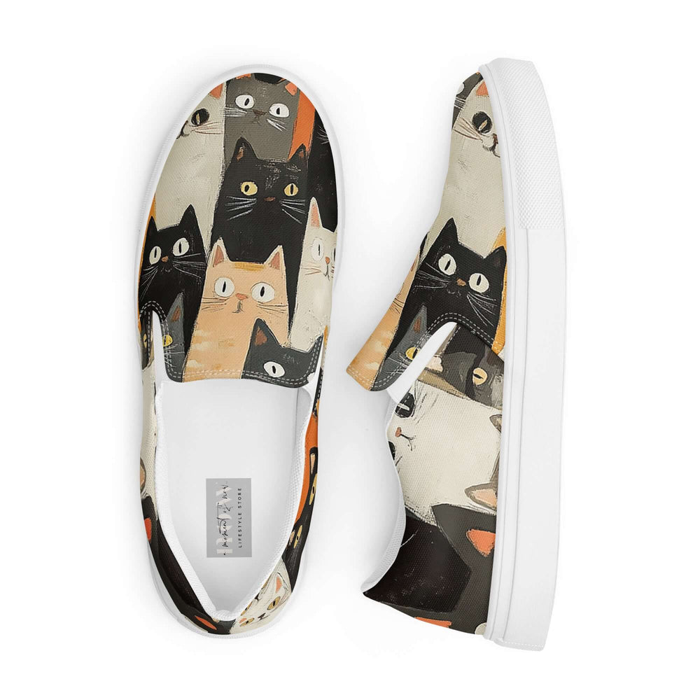 Cat Lover’s Dream Women’s Slip-On Canvas Shoes | Boutique In USA, sneakers, $ 65.00, A Moment Of Now™