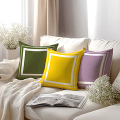 Custom Double Border Frame Decorative Throw Pillow Cushion | Boutique In USA, Throw Pillows, $ 55.00, A Moment Of Now™