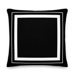 Custom Double Border Frame Decorative Throw Pillow Cushion | Boutique In USA, Throw Pillows, $ 55.00, A Moment Of Now™