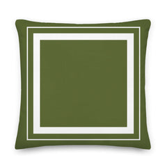 Custom Double Border Frame Decorative Throw Pillow Cushion | Boutique In USA, Throw Pillows, $ 55.00, A Moment Of Now™