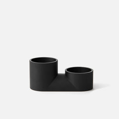 Handmade Ceramic Double Planter - Unique Indoor Plant Pot