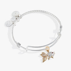Textured Goldfish Charm Bangle, Bracelets, $ 18.90, A Moment Of Now™