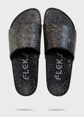 East Beach Slide Platform - Night | Black Cushioned Platform Sandals, East Beach Slide Platform, $ 85.00, A Moment Of Now™