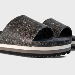 East Beach Slide Platform - Night | Black Cushioned Platform Sandals, East Beach Slide Platform, $ 85.00, A Moment Of Now™