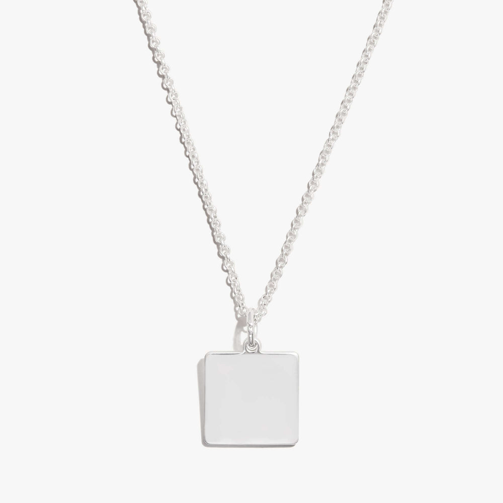 Square Charm Necklace, 21'' | Boutique In USA, Necklaces, $ 6.90, A Moment Of Now™