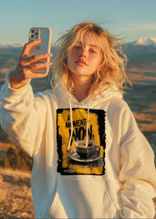 Everyday Coffee Moment Graphic Hoodie Hoodie