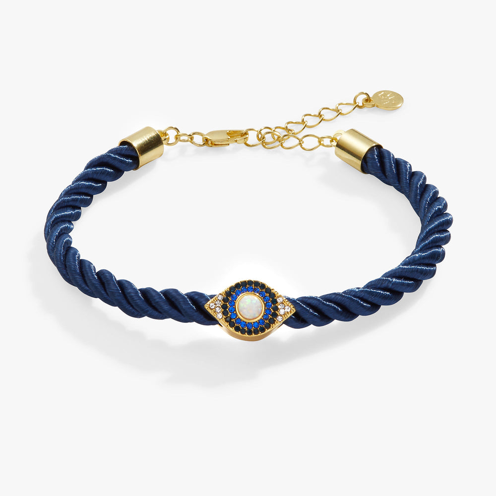 Evil Eye Adjustable Cord Bracelet, Bracelets, $ 28.00, A Moment Of Now™