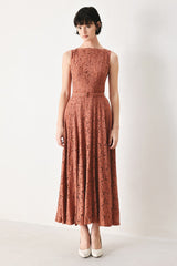 TRUE ROMANCE WOVEN LACE MIDI DRESS | Boutique In USA, DRESSES, $ 96.00, A Moment Of Now™
