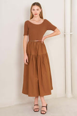 Saddle Breeze Rust Midi Dress | Boutique In USA, DRESSES, $ 78.00, A Moment Of Now™