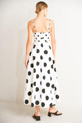 DOLCE VITA POLKA DOT WOVEN MIDI DRESS | Boutique In USA, DRESSES, $ 94.00, A Moment Of Now™