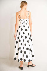 Dolce Vita Polka Dot Woven Midi Dress | Boutique In USA, DRESSES, $ 94.00, A Moment Of Now™