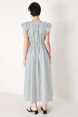 Whisper Stripe Woven Midi Dress | Boutique In USA, DRESSES, $ 82.00, A Moment Of Now™
