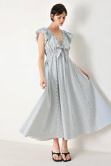 Whisper Stripe Woven Midi Dress | Boutique In USA, DRESSES, $ 82.00, A Moment Of Now™