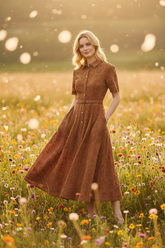 Timeless Love Woven Eyelet Midi Dress