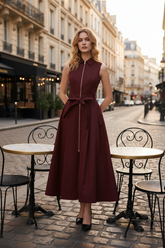 Timeless Mood Woven Midi Dress