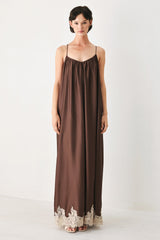 TRUFFLE DREAM WOVEN MIDI SLIP DRESS | Boutique In USA, DRESSES, $ 96.00, A Moment Of Now™