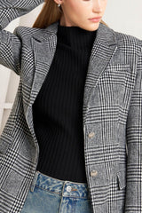 City Checkline Woolen Woven Jacket