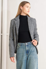 City Checkline Woolen Woven Jacket | Boutique In USA, Jackets, $ 84.00, A Moment Of Now™