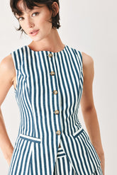 Portside Stripe Woven Vest | Boutique In USA, TOPS, $ 60.00, A Moment Of Now™