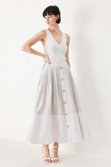 Coastal Light Woven Midi Skirt | Boutique In USA, SKIRTS, $ 72.00, A Moment Of Now™