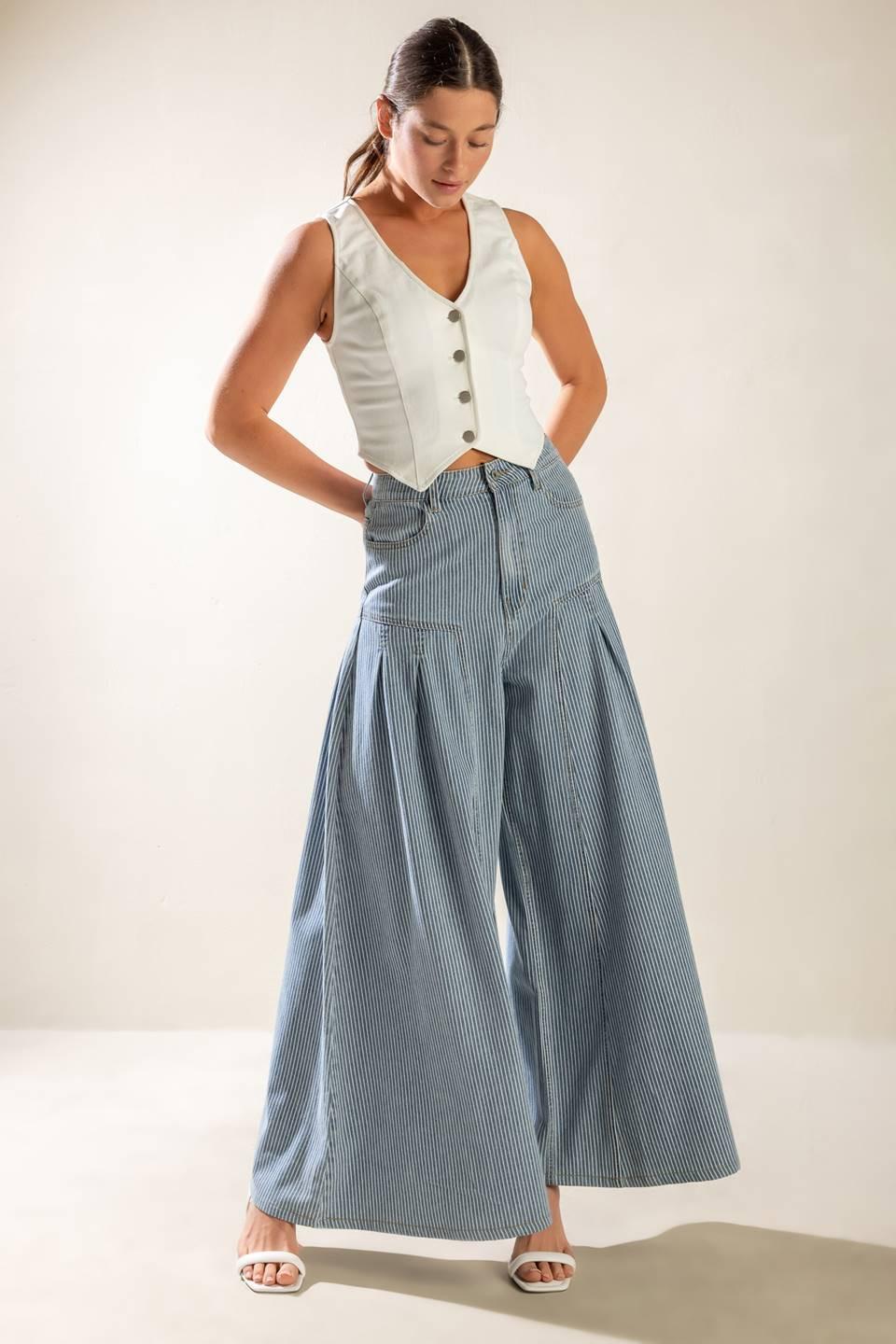 Rooftop Romance Denim Pants, PANTS, $ 70.00, A Moment Of Now™