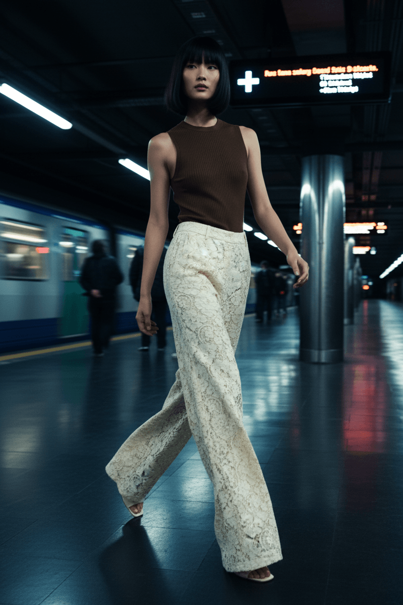Delicate Beauty Woven Lace Pants | Boutique In USA, PANTS, $ 80.00, A Moment Of Now™