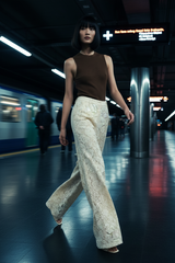 Delicate Beauty Woven Lace Pants