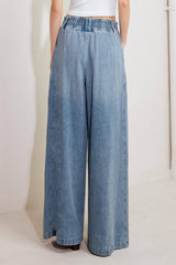 CALM & COLLECTED BLUE DENIM PANTS | Boutique In USA, PANTS, $ 70.00, A Moment Of Now™