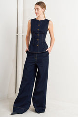 Euro City Denim Pants, PANTS, $ 70.00, A Moment Of Now™