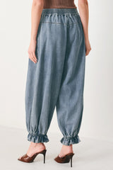EASY VOLUME DENIM GENIE PANTS | Boutique In USA, PANTS, $ 74.00, A Moment Of Now™