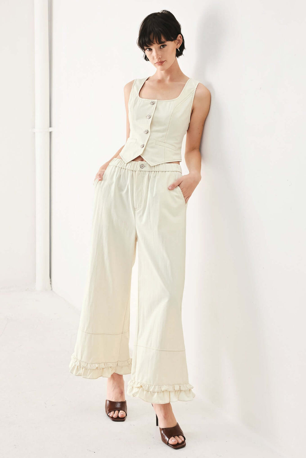 Sunday Soft Flow Woven Culotte Pants | Boutique In USA, PANTS, $ 70.00, A Moment Of Now™