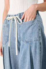 Cloud Wash Palazzo Denim Pants | Boutique In USA, PANTS, $ 82.00, A Moment Of Now™